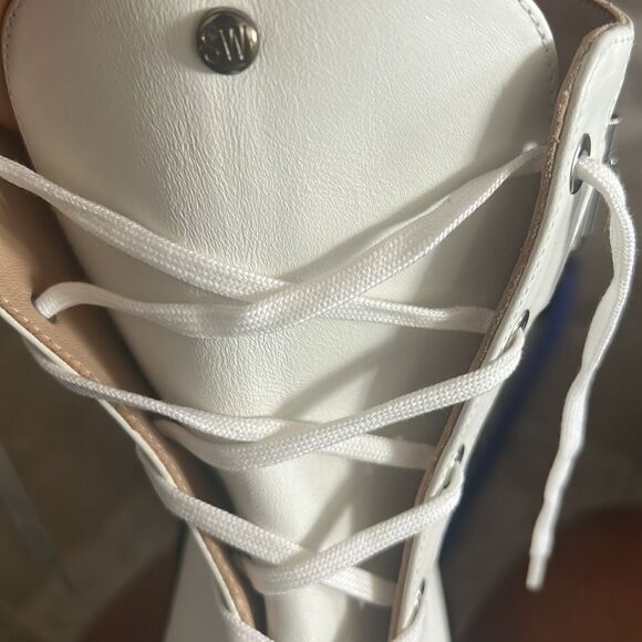 Stuart Weitzman Ultra Lug Sole Buckle Combat Boots, New, Size 36/5.5 - Picture 5 of 9